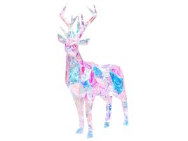 Outdoor LED Decoration Reindeer 90 cm Multicolour POLARIS