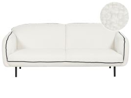 3 Seater Boucle Sofa White TONSBERG
