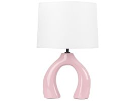 Ceramic Table Lamp Pink ABBIE