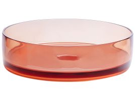 Round Countertop Basin âŒ€ 360 mm Red TOLOSA