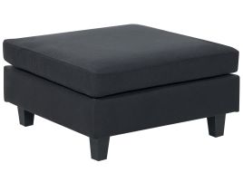 Fabric Ottoman Black UNSTAD