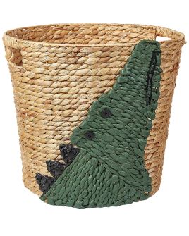 Water Hyacinth Wicker Crocodile Basket Natural