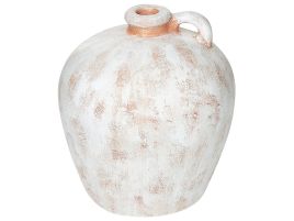 Terracotta Decorative Vase 30 White