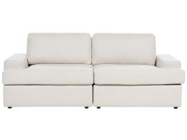 3 Seater Fabric Sofa Light Beige ALLA