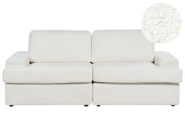 3 Seater Boucle Sofa White ALLA