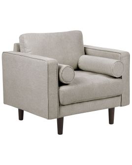 Fabric Armchair Taupe NURMO