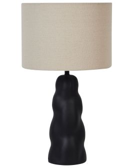 Ceramic Table Lamp Black VILAR