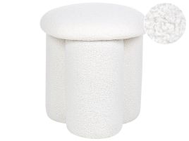 Boucle Pouffe White CARRINGTON