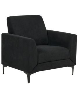 Fabric Armchair Black FENES