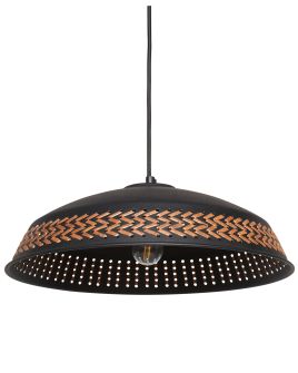 Metal Pendant Lamp Black MINILLAS