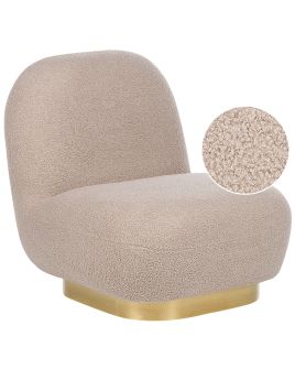 Boucle Armless Chair Beige LOVIISA