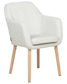 Velvet Dining Chair White YORKVILLE II