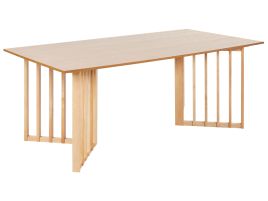 Dining Table 200 x 100 cm Light Wood LEANDRA