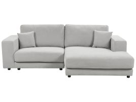 Left Hand 3 Seater Corner Sofa Light Grey LOFOTEN