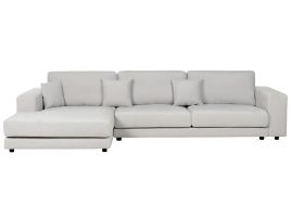 Right Hand 4 Seater Corner Sofa Light Grey LOFOTEN