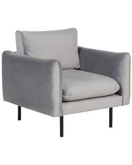 Velvet Armchair Grey VINTERBRO