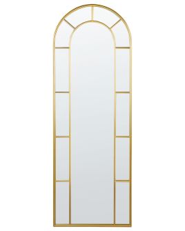 Metal Wall Mirror 60x170cm Gold