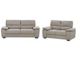Fabric Sofa Set Light Brown VOGAR