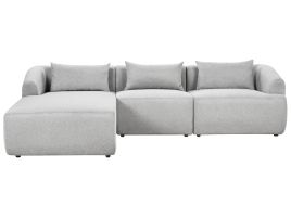 Right Hand Fabric Corner Sofa Grey SVANSELE