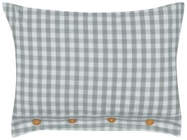 Cushion Chequered Pattern 40x60cm Green and White