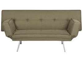 Fabric Sofa Bed Green BRISTOL