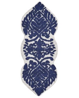 Cotton Bath Mat 150x60cm Blue