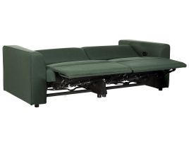 Fabric Electric Recliner Sofa with USB Port Green ULVEN