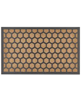 Doormat Geometric Pattern Natural and Black TANDYKUL