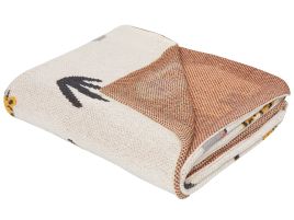 Cotton Kids Blanket Animal Motif 130 x 170 cm Multicolour SAMEO