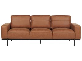 3 Seater Fabric Sofa Brown SOVIK