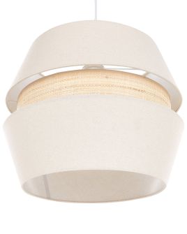 Linen Pendant Lamp Beige ATOYAC