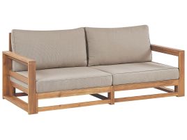 2 Seater Certified Acacia Wood Garden Sofa Light TIMOR II