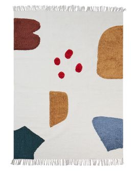 Cotton Area Rug 140x200cm Multicolour