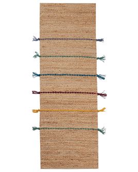 Jute Runner Rug 70x200cm Beige