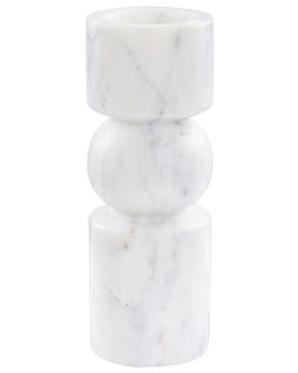 Marble Candlestick White