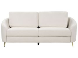 3 Seater Fabric Sofa Light Beige TROSA