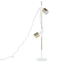 2 Light Floor Lamp White OWENS