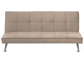 Fabric Sofa Bed Beige HASLE