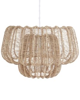 Paper Rope Pendant Lamp Beige SAISI