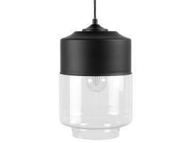 Glass Pendant Lamp Black JURUA