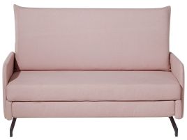 Fabric Sofa Bed Pink BELFAST