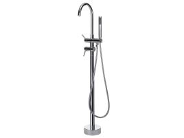 Freestanding Bath Mixer Tap Silver TUGELA