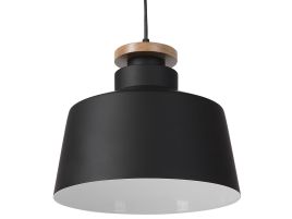 Metal Pendant Lamp Black DANUBE