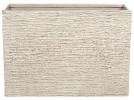 Rectangular Plant Pot 34 x 80 x 56 cm Beige EDESSA