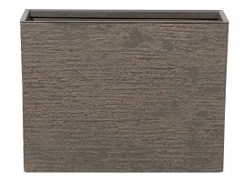 Rectangular Plant Pot 25 x 60 x 45 cm Brown EDESSA