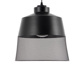 Metal Pendant Lamp Black MUGA