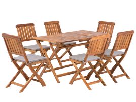 6 Seater Acacia Wood Garden Dining Set CENTO
