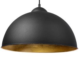 Metal Pendant Lamp Black CETINA