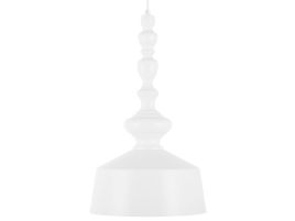 Metal Pendant Lamp White DRIVA