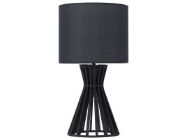 Wooden Table Lamp Black CARRION